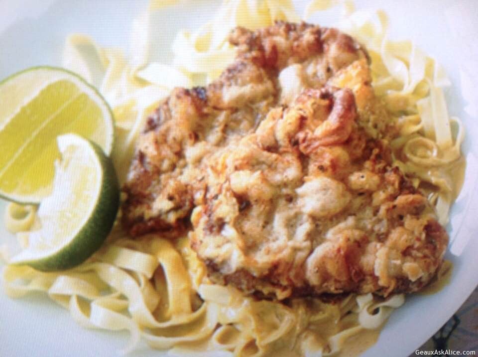 Chicken Fried Steak with Egg Noodles