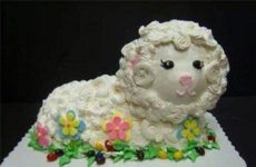 My yearly attempt at the Easter Lamb Cake! Nailed it again. I amaze myself! Lordy Lordy Lordy