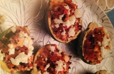 Shrimp and Feta Stuffed Zucchini