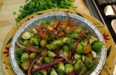 Tangy and Peppery Roasted Brussels Sprouts
