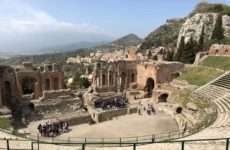 Sightseeing at coliseum here in Taormina