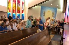 A nice turnout for the May Rosary Gathering given by Queen of Angels Senior Angels