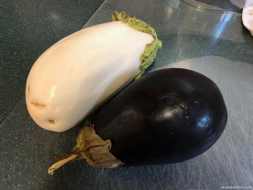Got these two beautiful eggplants from one of Hubby’s secretaries.