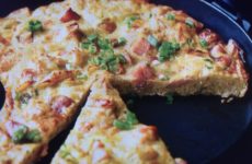 Spicy Ham And Potato Chip Tortilla Omelet