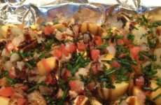Tangy Oven-Roasted Potato, Fresh Corn and Mushroom Dish