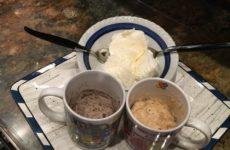 Found these DUNCAN HINES “PERFECT SIZE FOR 1”, on the grocery shelves, in the cake mix area in most stores. It is perfect when you are looking to make small quantities of quick, easy and tasty desserts. I experimented a bit with these. I found if you add a little more liquid than what is required it is not as dry. I really liked these little desserts! I noticed that there are many new little desserts in this section of store that gives you so many options for something quick, easy and delicious! Give them a try!