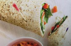 Favorite Turkey, Swiss Cheese and Carrot Salad Wraps