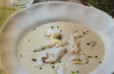 Divine Creamy Artichoke Soup with Poached Oysters