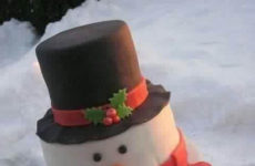 Snowman Cake