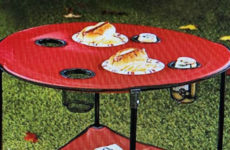 Today’s Gadget is the Folding Picnic Table with a Shelf!