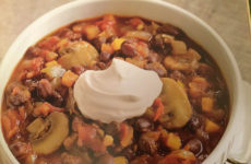 Mushroom and Black Bean Chili