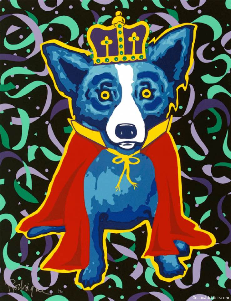 Blue Dog Mardi Gras King