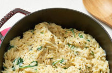 Delicious and Creamy Spinach Parmesan Orzo