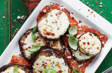 Grilled Eggplant Parmesan with Tomato Marinara