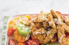 Amazing Fried Okra and Heirloom Tomato Salad
