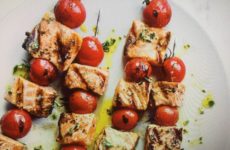 Cherry Tomato-Salmon Skewers
