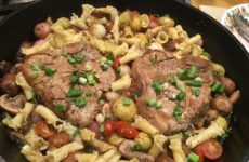 Fabulous Pan-Seared Marsala Veal Chops with Veggies and Pasta