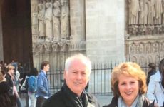 Hubby and I remembering our wonderful visit to the fabulous Notre Dame! My heart so sad, for the world has suffered a great loss! Prayers for a recovery of sorts!