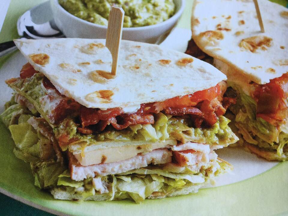 Zesty Mexican Club Sandwich