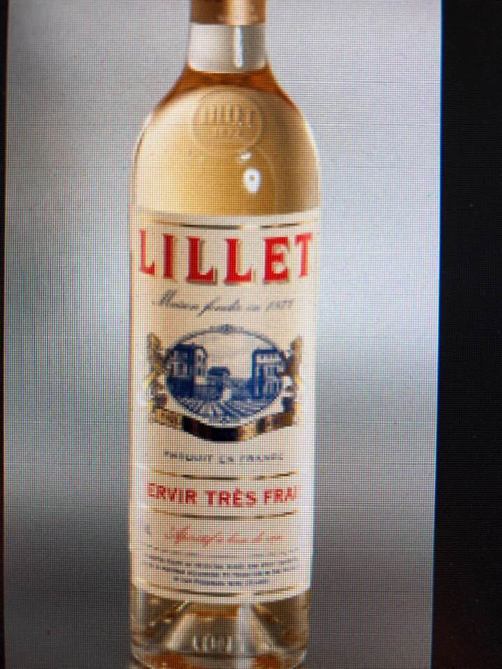 Here is the Lillet used in the Glorious Platinum Sparkle Drink