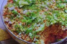 Incredible Layered Buffalo Chicken Dip