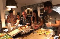 Teamwork for dinner last night!