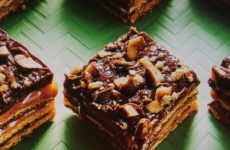 Gooey No-Bake Fudgy Toffee Bars