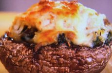 Scrumptious Portabella Crab Rockefeller