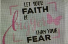Let your faith be bigger than your fear!