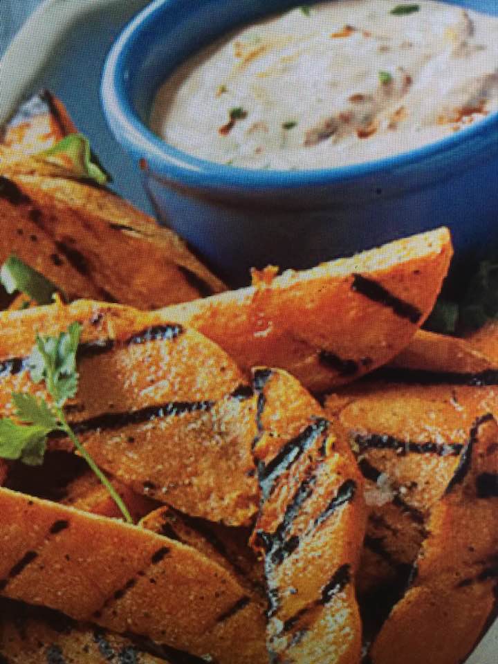 Zippy Chipotle Dip with Grilled Sweet Potatoes