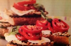 Grilled Chicken Sandwiches with Mozzarella, Tomato and Basil