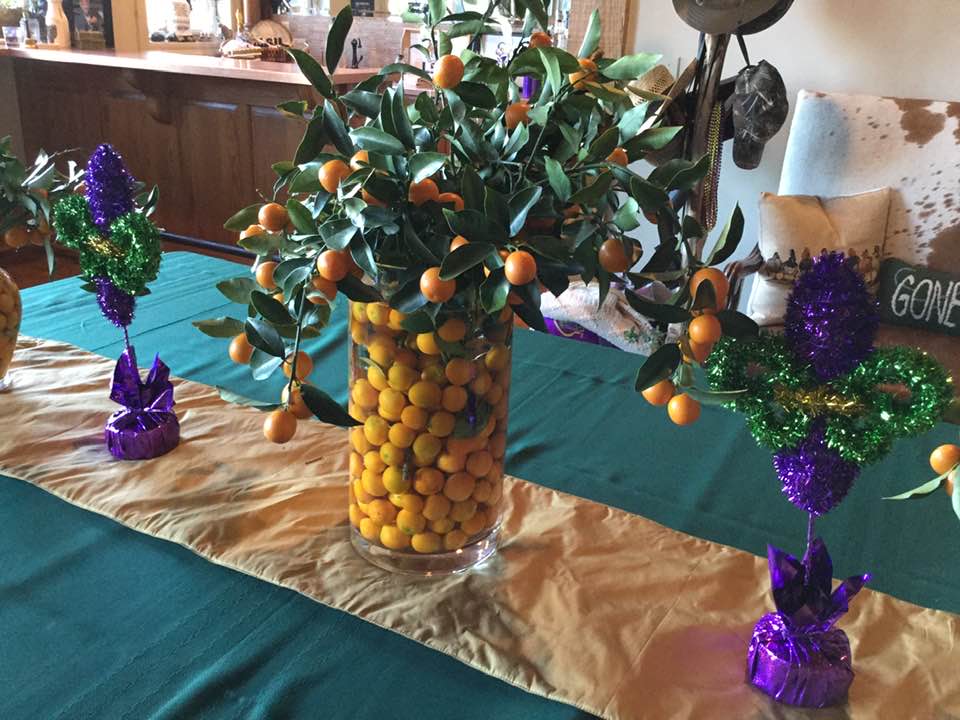 Love using my kumquats for Mardi Gras decorations