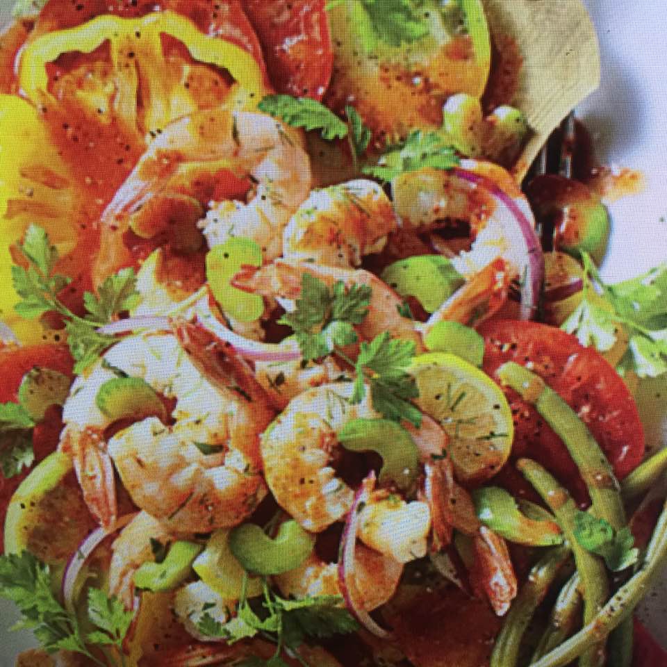 Pickled Shrimp and Tomato Salad