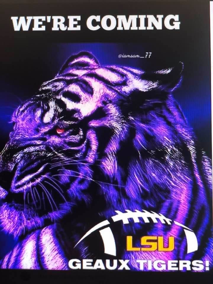 So close to kick off. Geaux Tigers