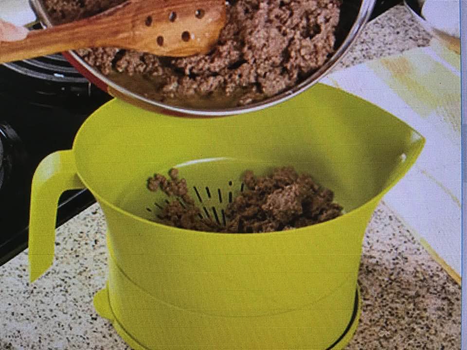 Today’s Gadget is the Easy Greasy Colander!