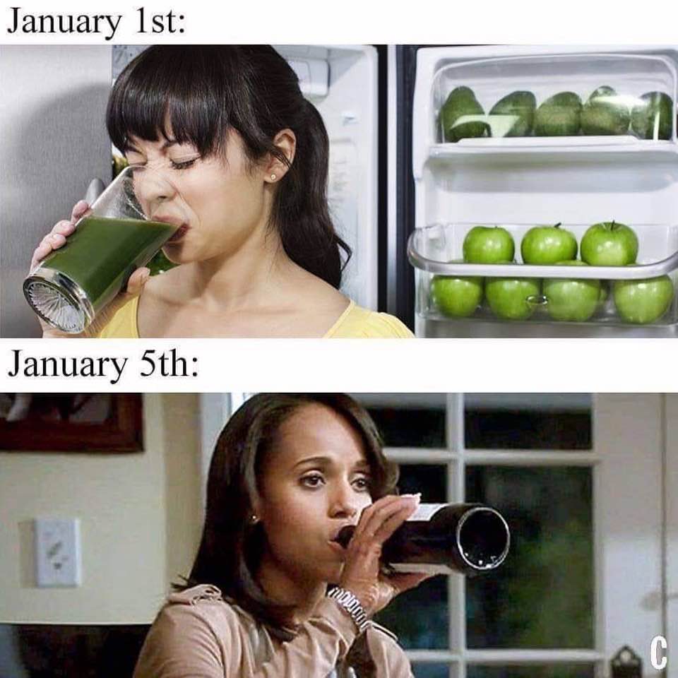 Usually how those resolutions evolve!