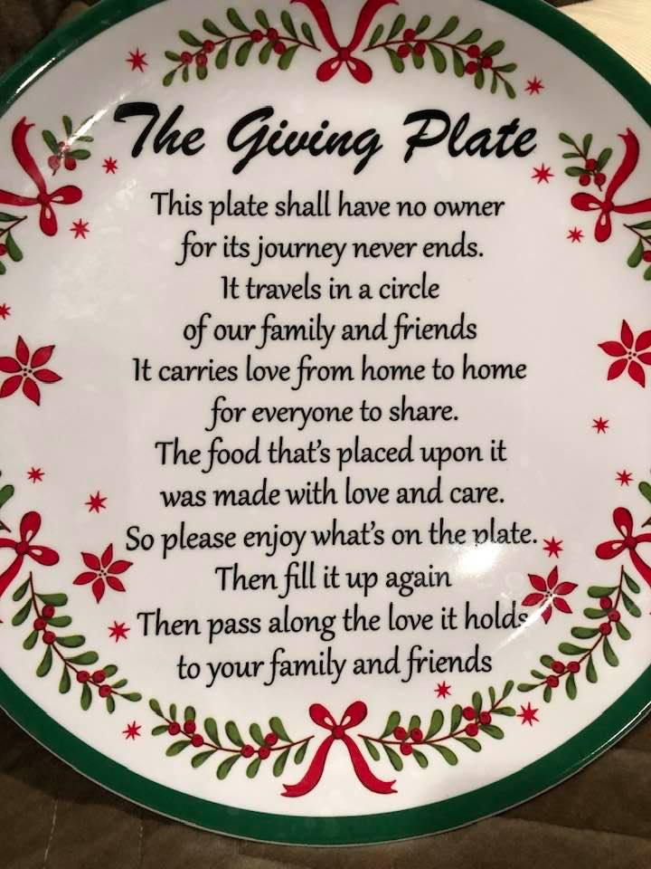 giving plate