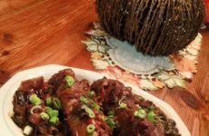 Honey Mustard Glazed Pork Loin with Rich Veggie sauce