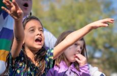 Some Grand Peeps yelling for those prized float throws!
