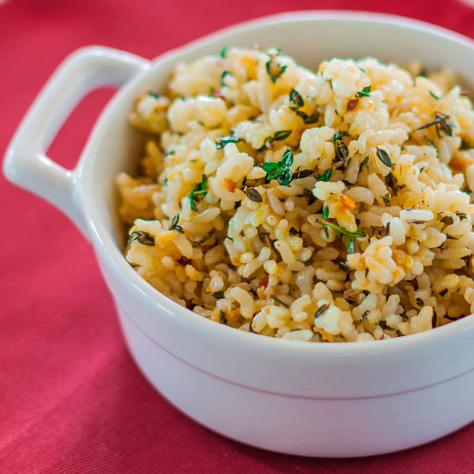 Tangy Lemony Brown Rice.