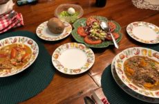 I had chicken and sausage gumbo and dear friend sent crawfish bisque. That is a good friend.