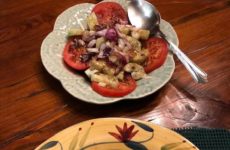 Hubby cooked his fabulous smothered rabbit