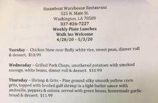 Steamboat menu for this week. Geaux get u some