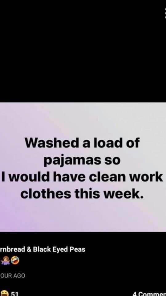Washed a load of pajamas...