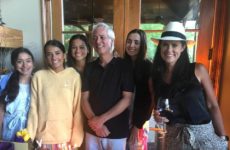 Birthday boy with all his lovely gals