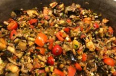 My other favorite summer cooking thing besides Stuffed Artichoke is Caponata. Love eggplant this way!