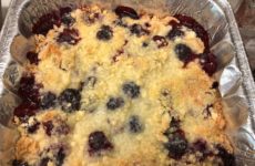 Some great friends brought me some fresh blackberries.