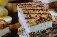 Grilled Banana Nut Bread Ice Cream Sandwiches