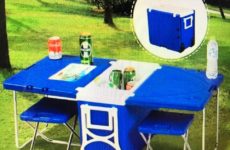 Multi-Function Rolling Cooler with Table/Two Chairs!