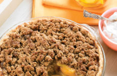 Peachy Streusel Pie